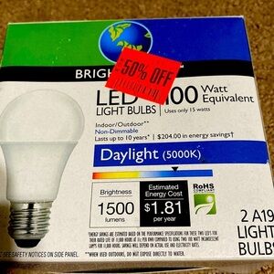 3/$20. Bright Green LED Light Bulbs
